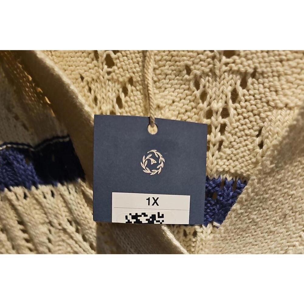 Universal Threads open weave crochet sweater size… - image 3